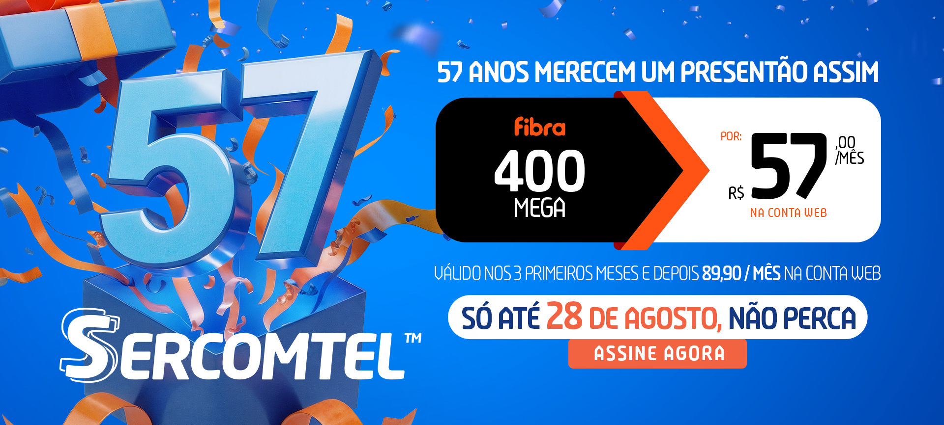 aniversario sercomtel 57 anos