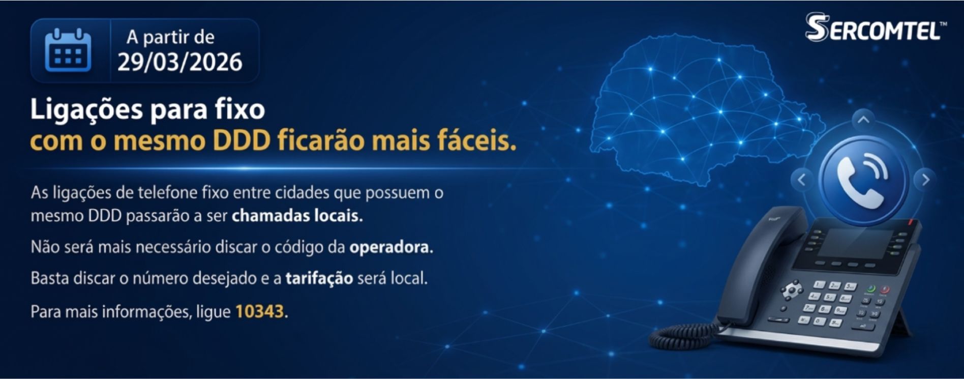 Liga&ccedil;&otilde;es para Fixo