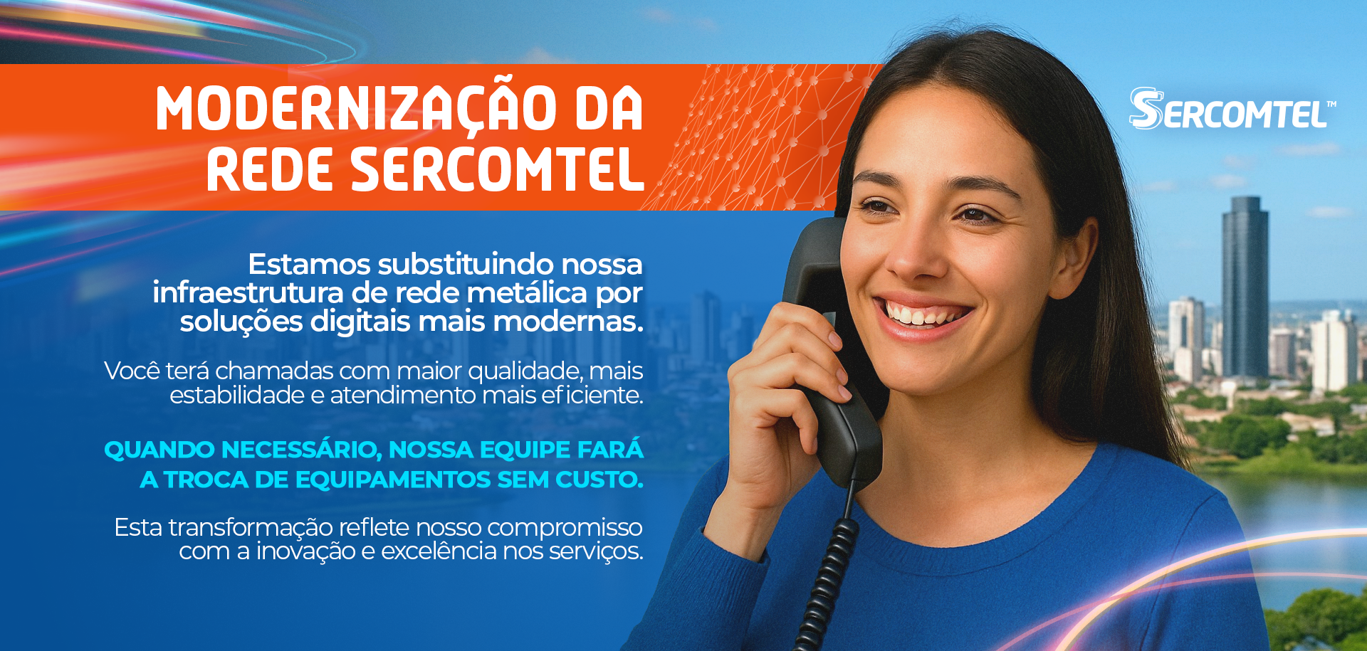 Modernização da rede Sercomtel